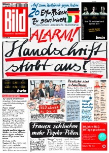 couverture du Bild sur l'écriture manuscrite