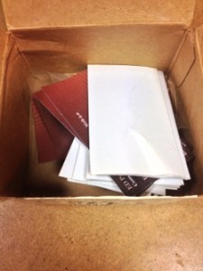 Plus beaucoup de cartes de visites ! L'occasion de changer de métier :-) Pourquoi pas Directeur marketing communication
