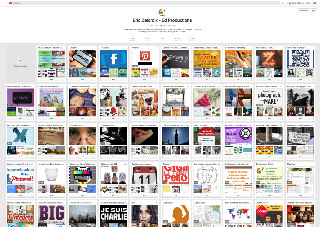 quelques uns de mes tableaux pinterest