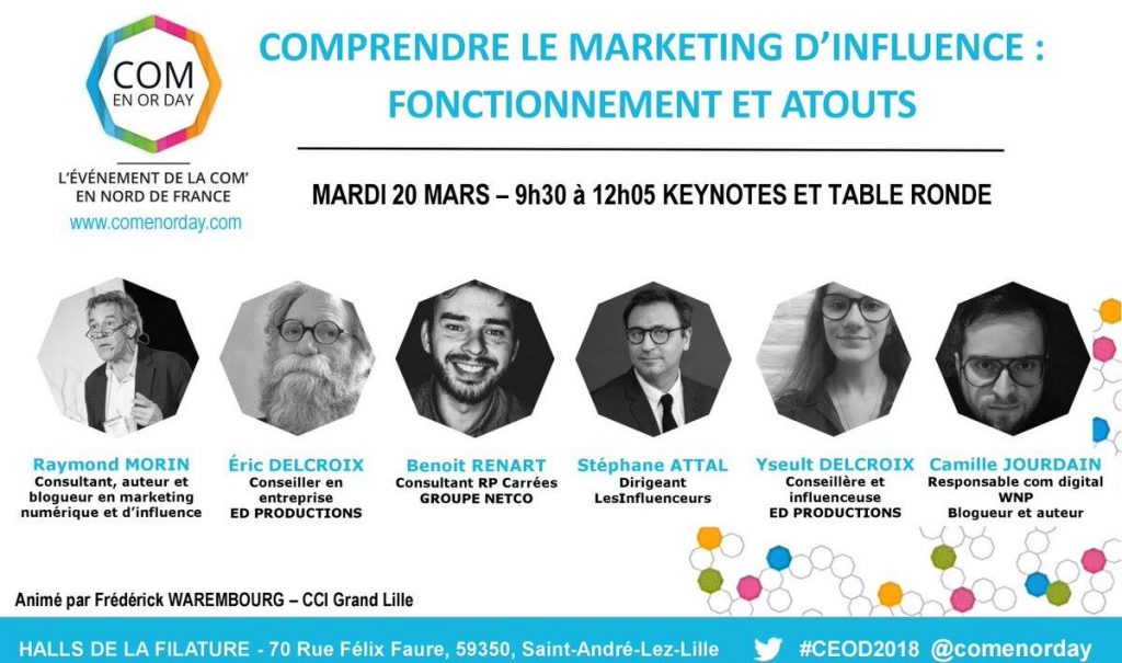 Yseult delcroix dans les différents acteur de la table ronde sur l'influence